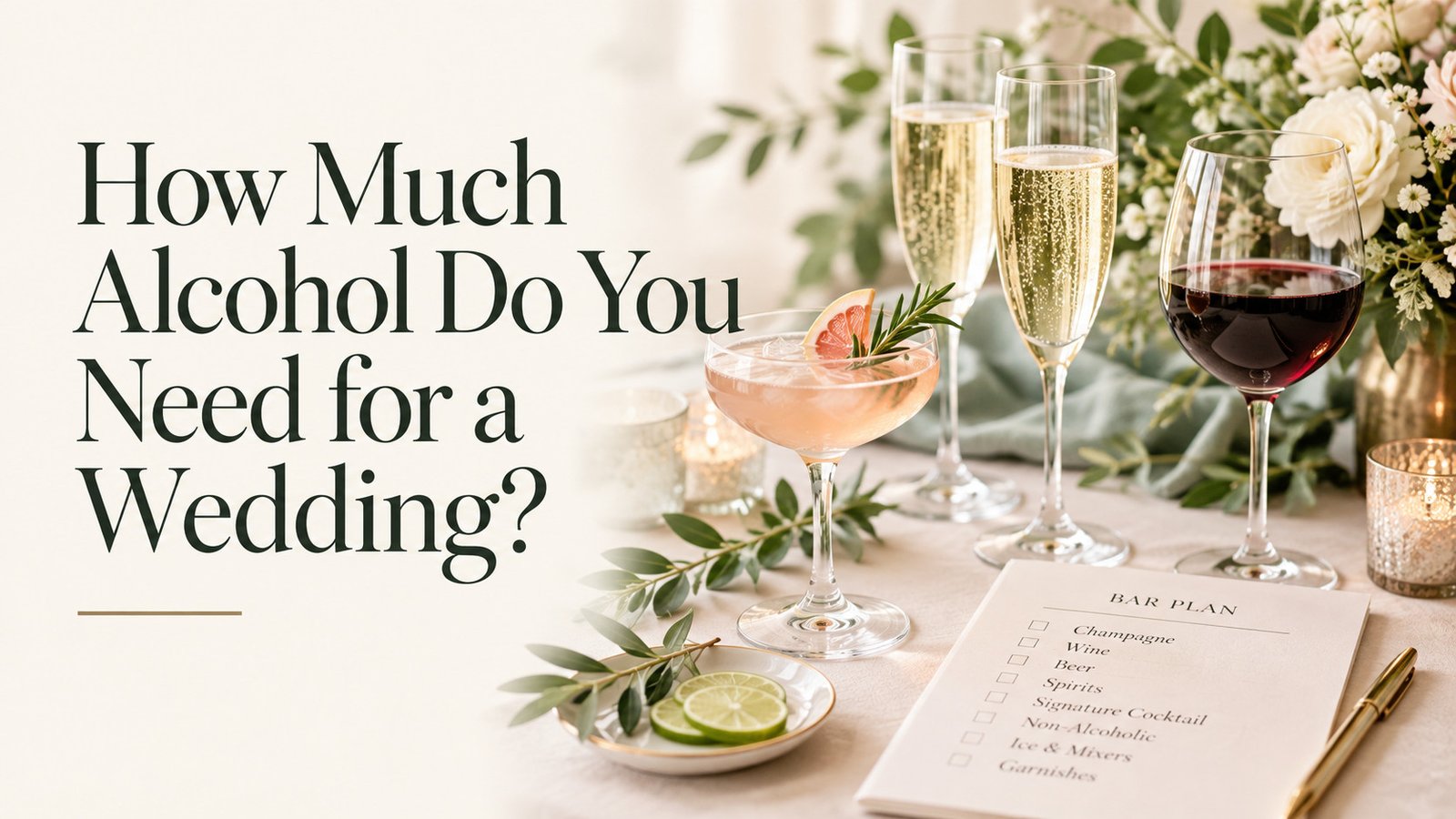 how much alcohol do you need for a wedding