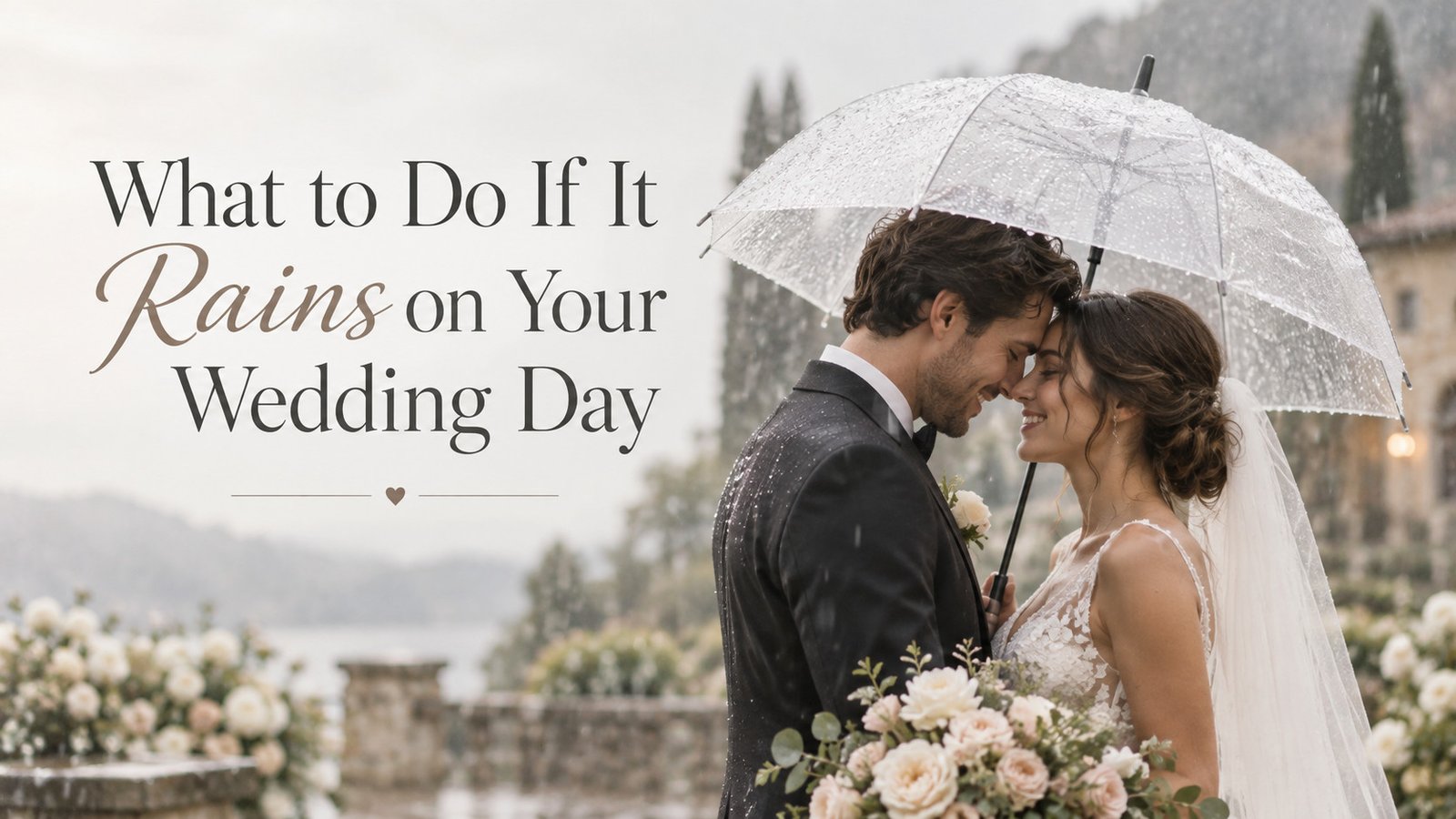 what to do if it rain on your wedding days